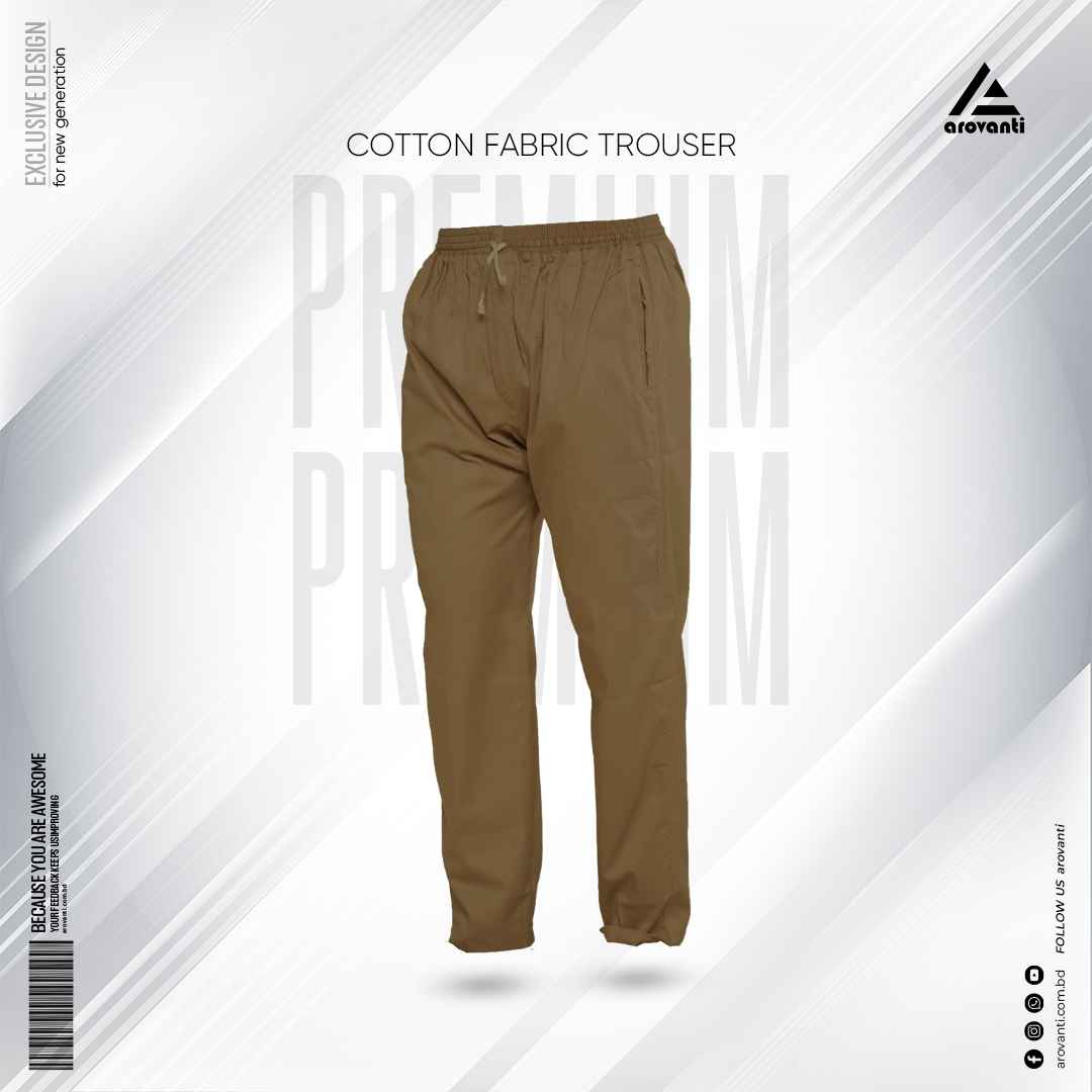 Solid Color Trousers -Chocolate